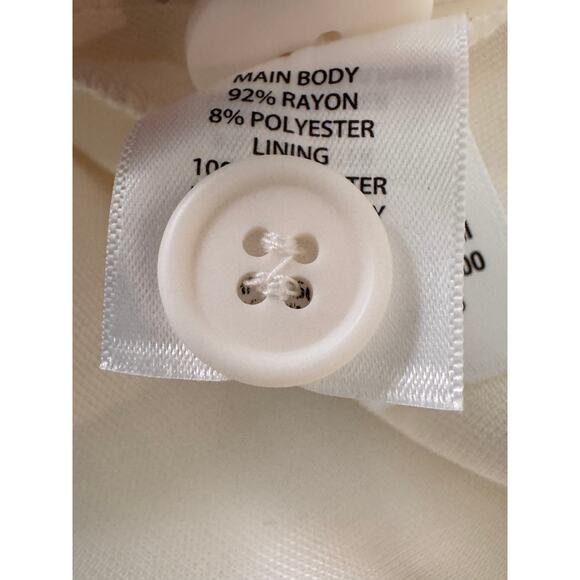 NEW OPEN EDIT NORDSTROM Women's Ivory Unstructured Blazer Size L - Picture 8 of 10